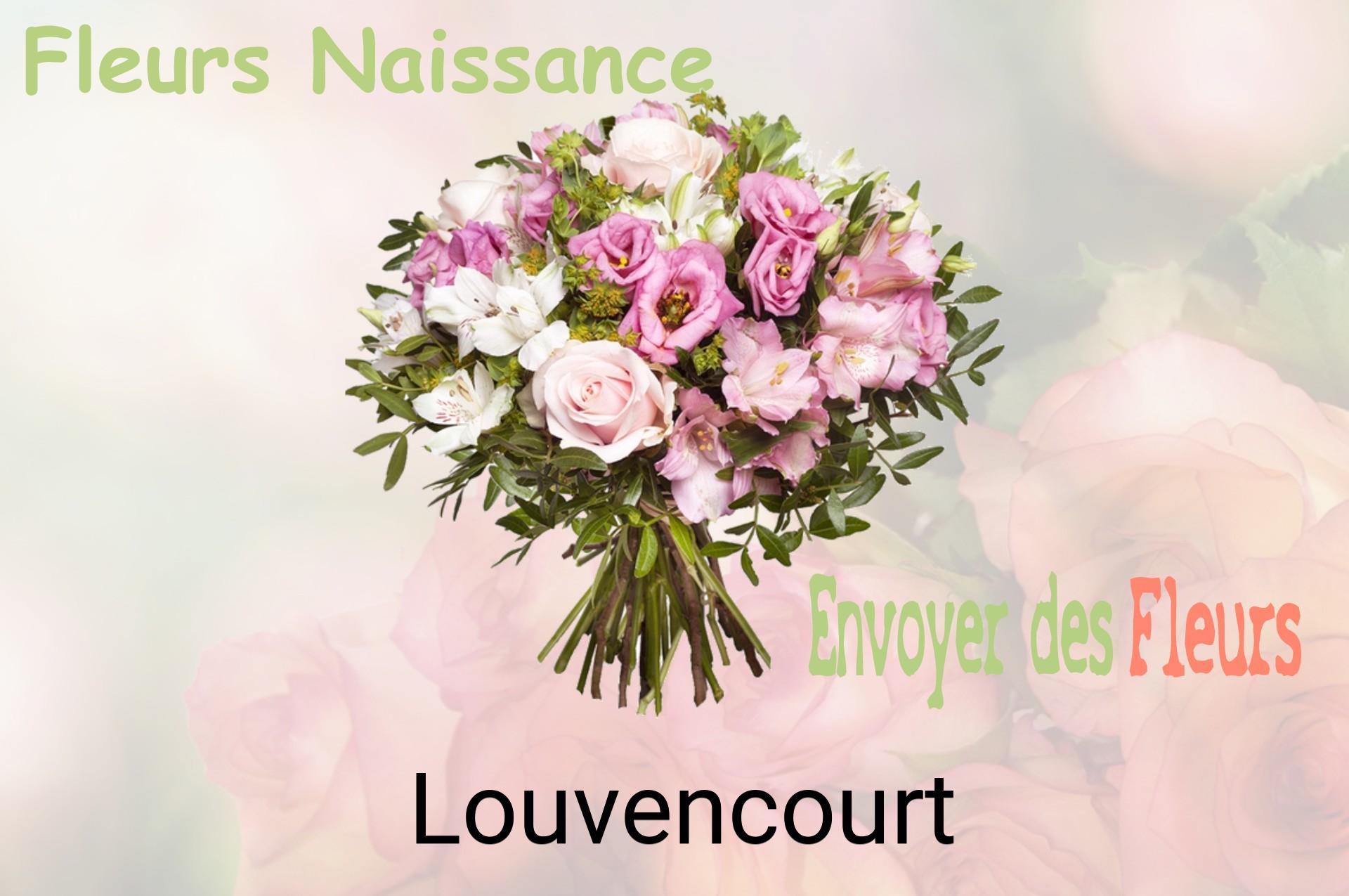 Bouquet de fleurs de naissance livré à Louvencourt